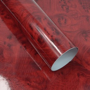 100x30cm Glossy Wood Grain Self Adhesive Sticker Car Vinyl Wrap Film DIY Decor