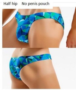 Men's Beachwear Briefs Thong Sexy Bikini Low Waist Swimsuit Hot Gay Bathing Suit