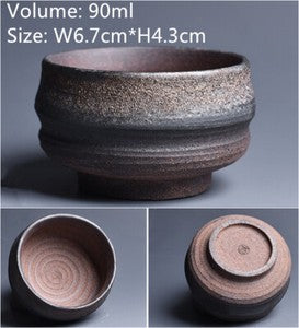 Chinese Ceramic Tea Cup Crude Pottery Kungfu Cup Of Tea Classic Style Teteras