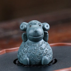 One Sheep Handmade Tea Pet Mascot Wealth Bring Tea Play Yixing Zisha Ornament