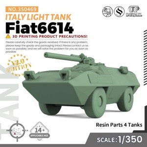 SSMODEL SS469 1/200/350/700 Military Model Kit Italy Fiat6614 Light Tank