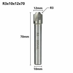 R2-R10 Radius HSS Corner Rounding End Mill Milling Cutter CNC Router Bit Tool