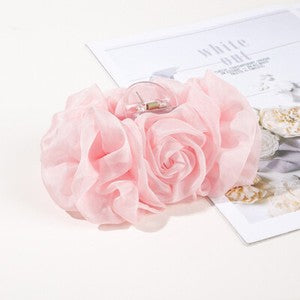 Large Chiffon Flower Bow Hair Claw Clip Hairgrip Hair Clamp Jaw Barrettes Women