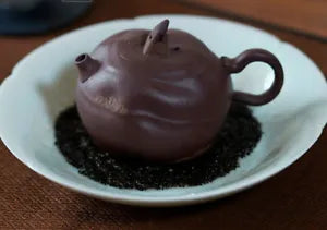 120cc chinese Yixing Handmade Zisha Purple clay Water Chestnut GongFu Tea Pot