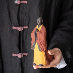 Buddha Statue Yixing Zisha Tea Pet Porcelain Tea Play House Warming Gift Zen New