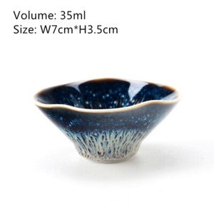 Creative Tea Cup Multi-size Kungfu Tea Cup For Pu'er Tea Jian Zhan Tian Mu Glaze