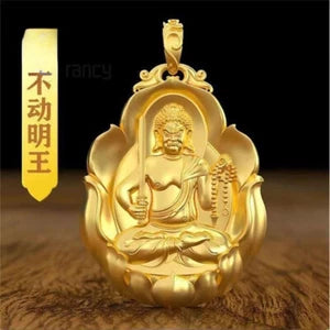 Gilt Zodiac Signs Buddha Eight Guardian Spirits Pendant Handicraft Amulets