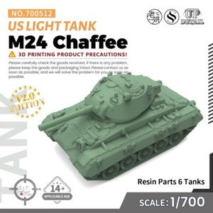 SSMODEL SS512 1/200/350/700 Military Model Kit US M24 Chaffee Light Tank