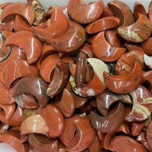 20pcs Natural Quartz Stone Gemstone Crescent Moon Shape DIY Jewelry Making 30mm