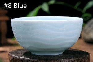 One Cup Ceramic Porcelain Tea Cup Made in China Fish Lotus Design Handmade Cups