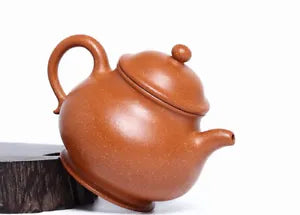 220cc chinese Yixing Handmade Zisha teapot JiangPoNi Gao PanHu Gongfu Tea Pot