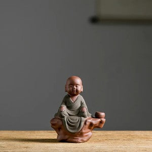 Ceramic Small Monk Tea Pet Tea Table Decoration Tea Set Tea Table Decoration