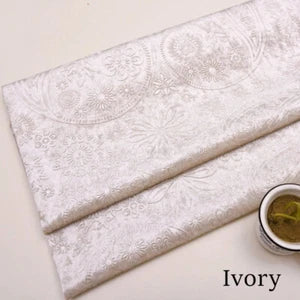 Embossing Floral Fabric Velvet Cloth Vintage for Sofa Cushions Cover Tablecloth