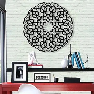 Metal Wall Art-Mandala Design-Wall Silhouette Metal Wall Decor Home Office Decor
