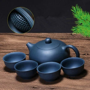 Authentic Yixing Zisha Tea Pot Cup Handpainted 188 Infuser Hole Marked Xishi Pot