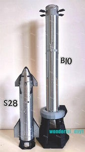 1/200 Scale SpaceX Starship Launch Site Rocket Model High Precision Model Toy
