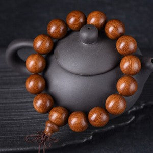 China Red Sandalwood 6/8/10/12/15/18/20/25MM Round Buddha Beads Fashion Bracelet