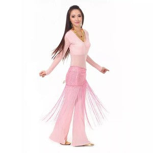 Belly Dance Costume 3 Piece(Top+Waist Towel+Pants) Belly Dancing Clothes