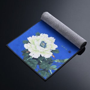 14" Tea Towel Water Absorbent Towel Velvet Floral Bird Print Towel for Pot