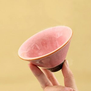 100ml Chinese Tea Cup Crackle Glaze Porcelain Cup Ruyao Craft Kungfu Tea Cup New