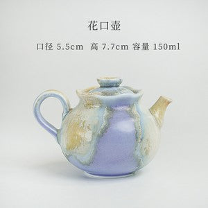 Jingdezhen Handmade Ceramic Kiln Purple Pot Flower Single Cup Light Elegant Pot