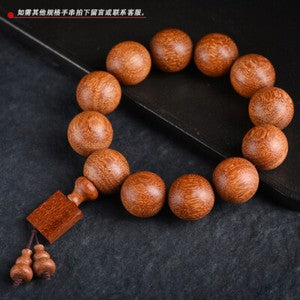China Red Sandalwood 6/8/10/12/15/18/20/25MM Round Buddha Beads Fashion Bracelet