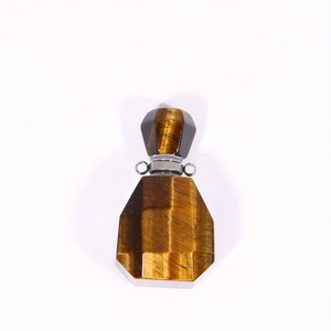 1pc Natural Crystal Perfume Bottle DIY Fashion Exquisite Pink Tiger's Eye