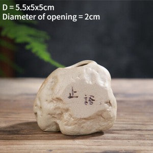 Buddhism Zen Chinese Style Mini Ceramic Vase Handicrafts Tea Ornaments Decor
