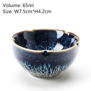 Creative Tea Cup Multi-size Kungfu Tea Cup For Pu'er Tea Jian Zhan Tian Mu Glaze