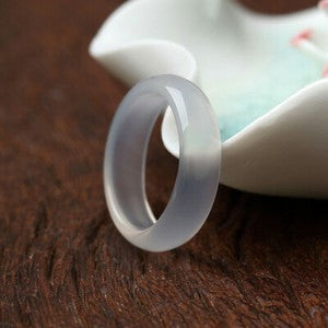 10/100pcs Wholesale Natural Agate Ring Jewelry Gemstone Colorful Band Rings Lots