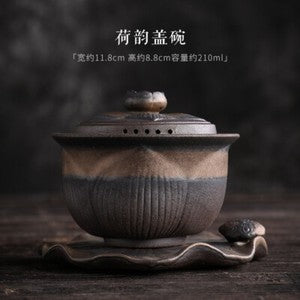 Tea Bowl Jumping Knife Teapot Teacup Kung Fu Tea Set Iron Glaze Tea Bowl