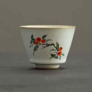 Ru Kiln Teacup Persimmon Ceramic Tea Cup Personal Single Cup Boutique Tea Set