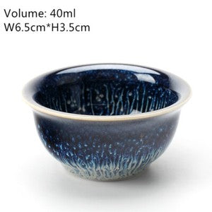 Creative Tea Cup Multi-size Kungfu Tea Cup For Pu'er Tea Jian Zhan Tian Mu Glaze