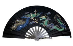 Stainless Steel Metal Folding Fan Mulan Kung Fu Martial Arts Tai Chi Fan
