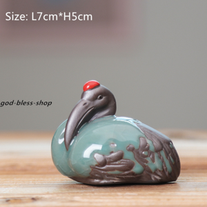 Porcelain Tea Pet Small Home Decoration Crackle Glaze Geyao China Tea Play New