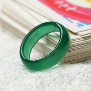 10/100pcs Wholesale Natural Agate Ring Jewelry Gemstone Colorful Band Rings Lots