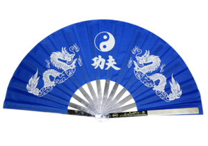 Stainless Steel Metal Folding Fan Mulan Kung Fu Martial Arts Tai Chi Fan