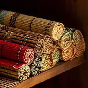 Bamboo Tea Table Placemat|Bamboo Tablecloth|Table Runner|Tea Accessories
