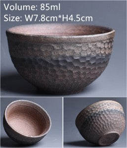 Chinese Ceramic Tea Cup Crude Pottery Kungfu Cup Of Tea Classic Style Teteras