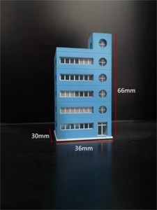 1/300 Scale Railway Station Scene Building City High-Rise Building Model Toy