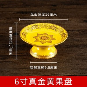 Offering Buddha Fruit Plate Household Buddhist Halls Offering Plates Wealth Gods