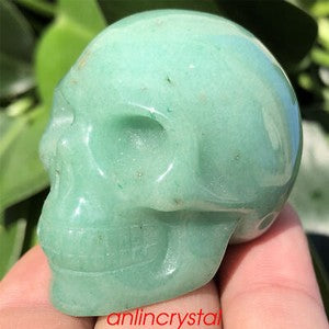 Top! wholesale Natural skull quartz crystal skull carved reiki healing 2''