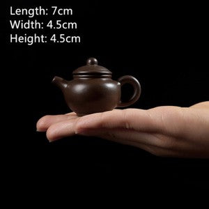mini tea pot yixing zisha purple clay red stoneware xishi pot table decoration