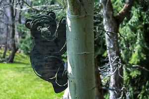 Bear Cub Decoration | Garden Art | Backyard Art | Tree Art | Silhouette Art