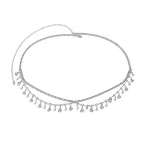 Waist Chains Rhinestone Star Tassel Pendant Waist Belly Belt Tassel Body Chain