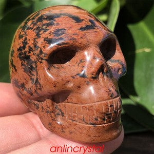 Top! wholesale Natural skull quartz crystal skull carved reiki healing 2''