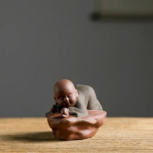 Ceramic Small Monk Tea Pet Tea Table Decoration Tea Set Tea Table Decoration