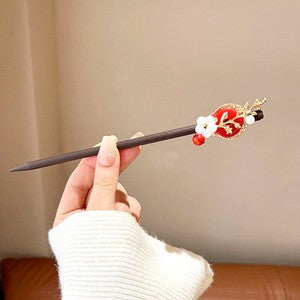 Women Flower Wooden Chopsticks Hair Hairpin Hair Stick Chinese Style Hairpins