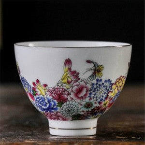Boutique Tea Cup With Coaster Chinese Jingdezhen Town Porcelain Cup Saucer New