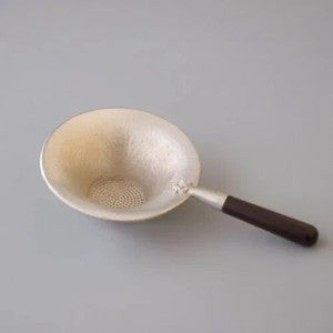 Tin Tea Funnel Solid Wood Handle Tea Strainer Kung Fu Tea Set Tea Strainer